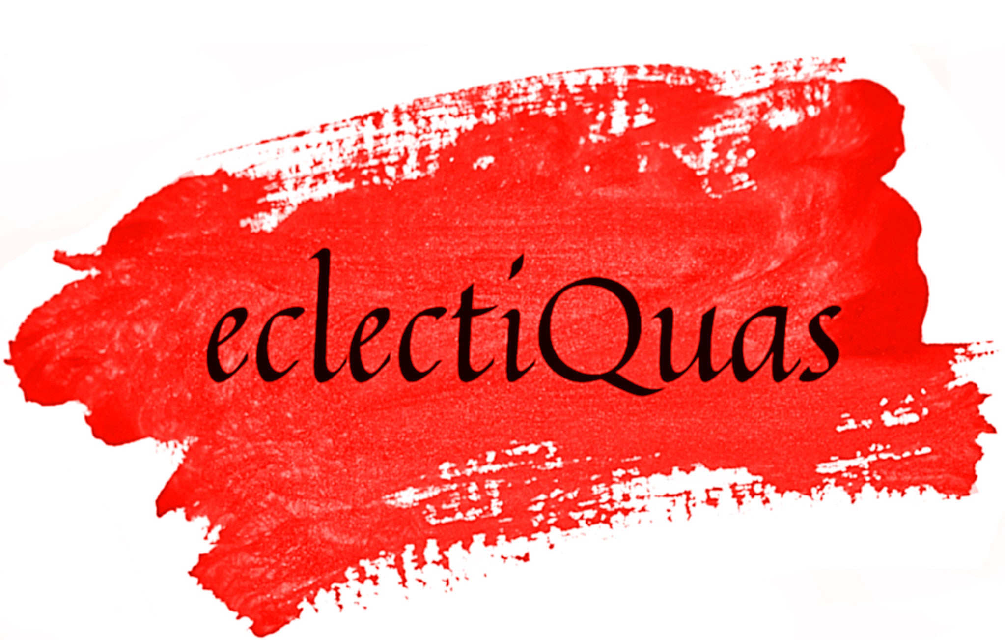 Logo for eclectiQuas.com eclectiQuas is an upscale brand featuring porcelain and broken china jewelry, upcycled and handmade gifts