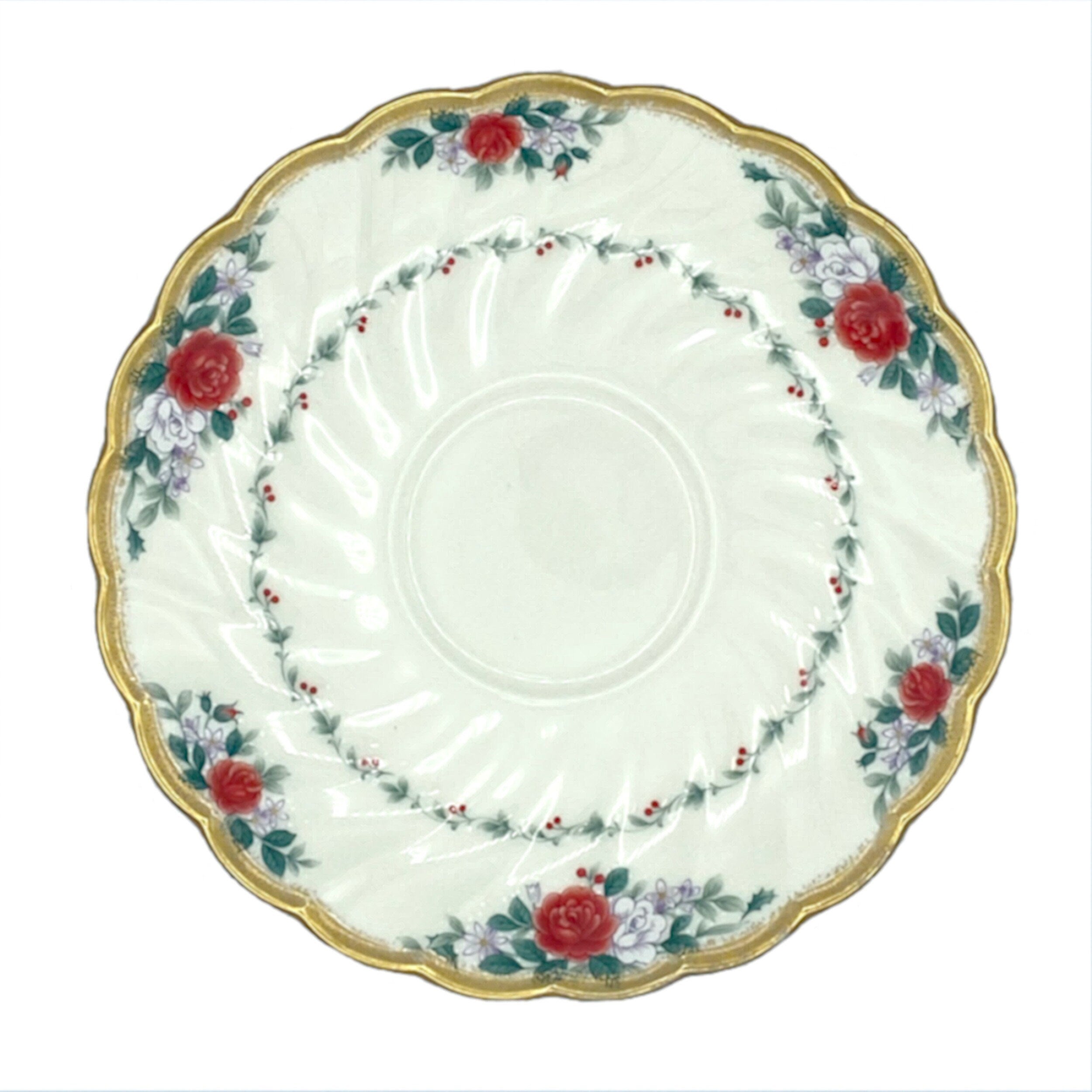 Romantic Red Rose China Necklace Pendant handmade with Upcycled Porcelain & Sterling Silver, Thoughtful Broken China Jewelry Gift for Wife