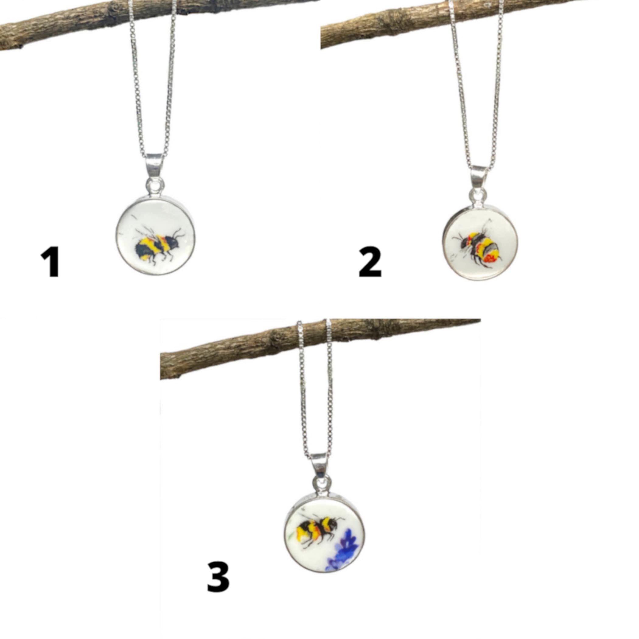 Sweet Honey Bee China Pendant Necklace
