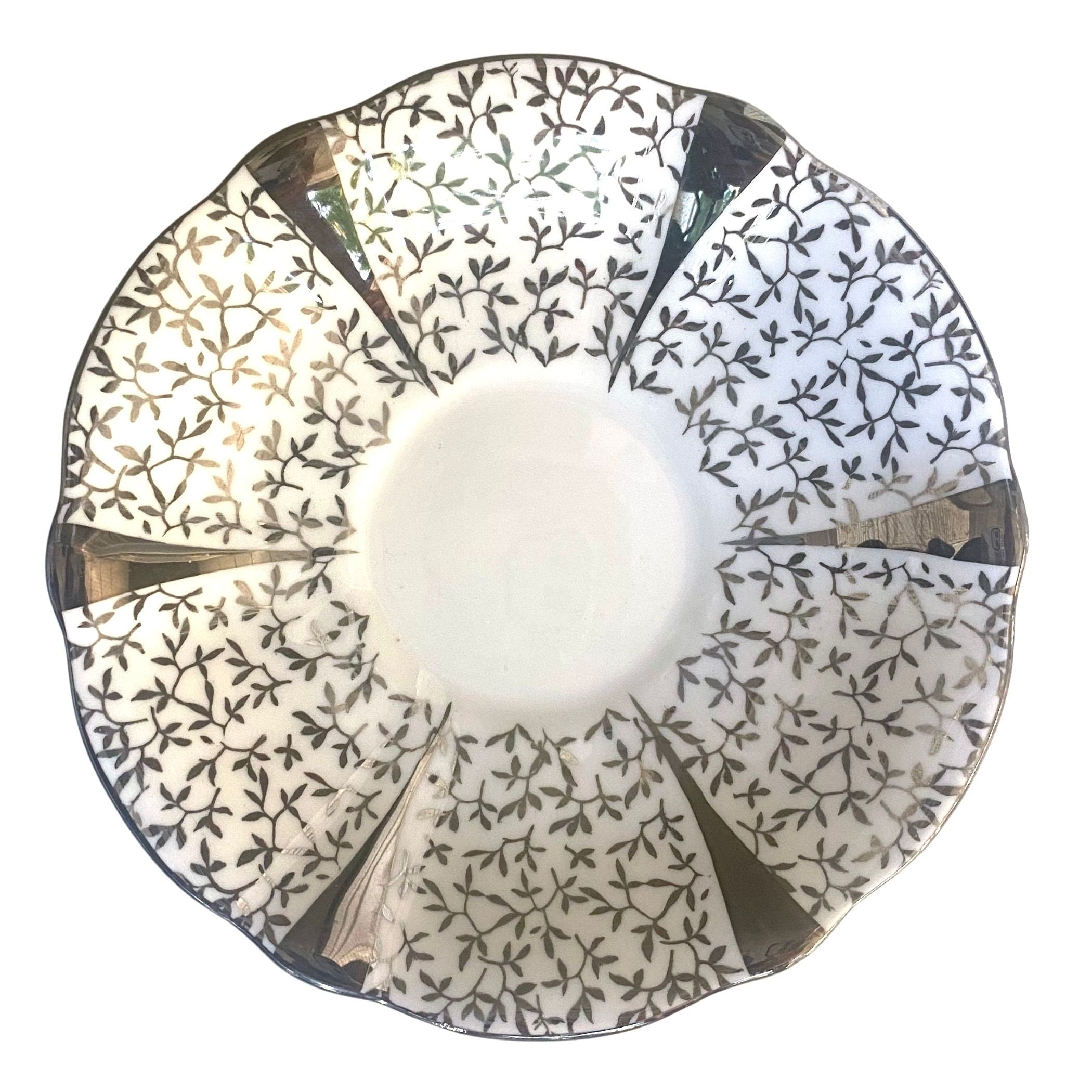 Victorian Inspired Bridal Broken China Jewelry Set handmade with Upcycled Vintage Queen Anne Silver Lace Wedding Anniversary China & Pearls