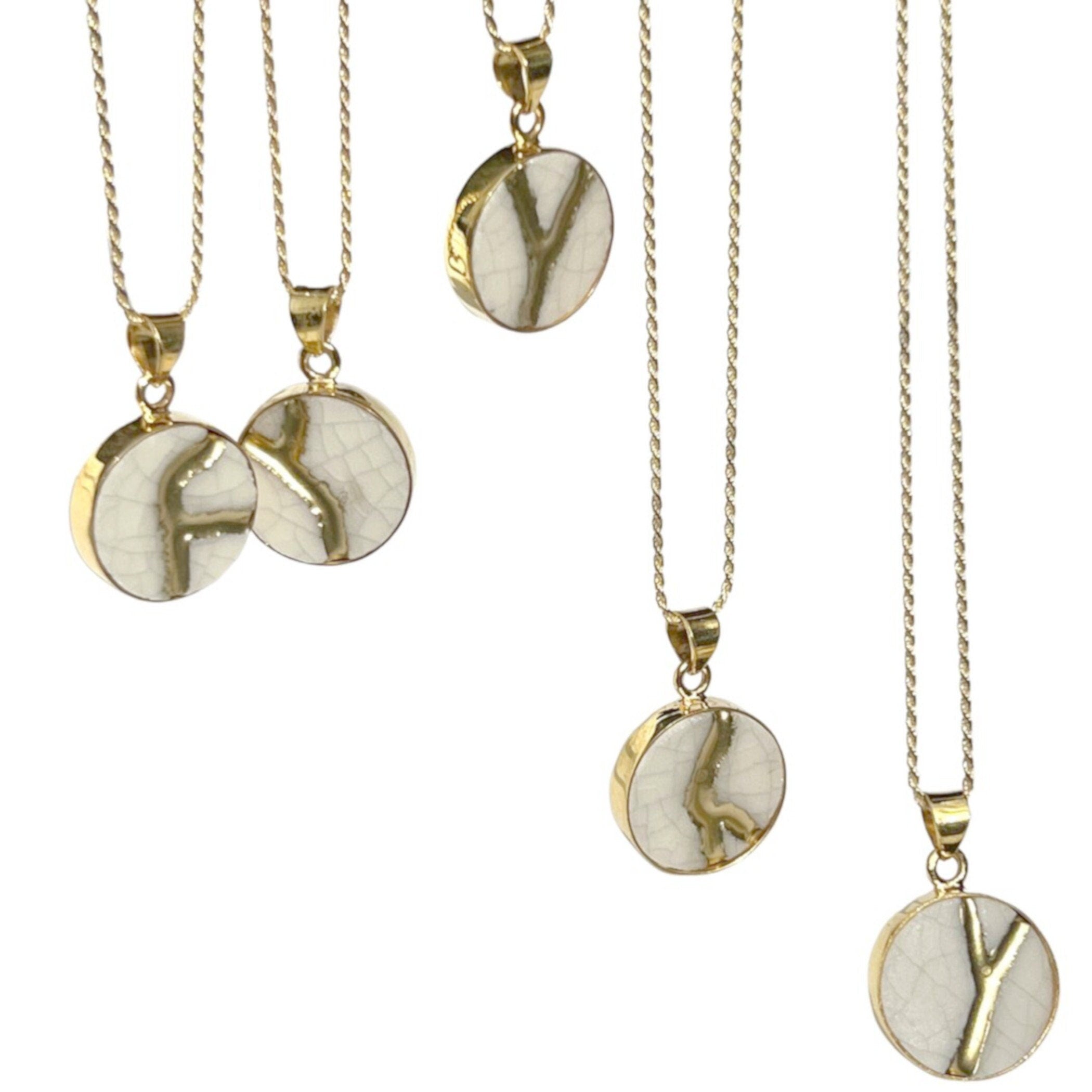 Kintsugi Pendant Necklace Encouragement Gift, So Proud of You Healing Strength Necklace