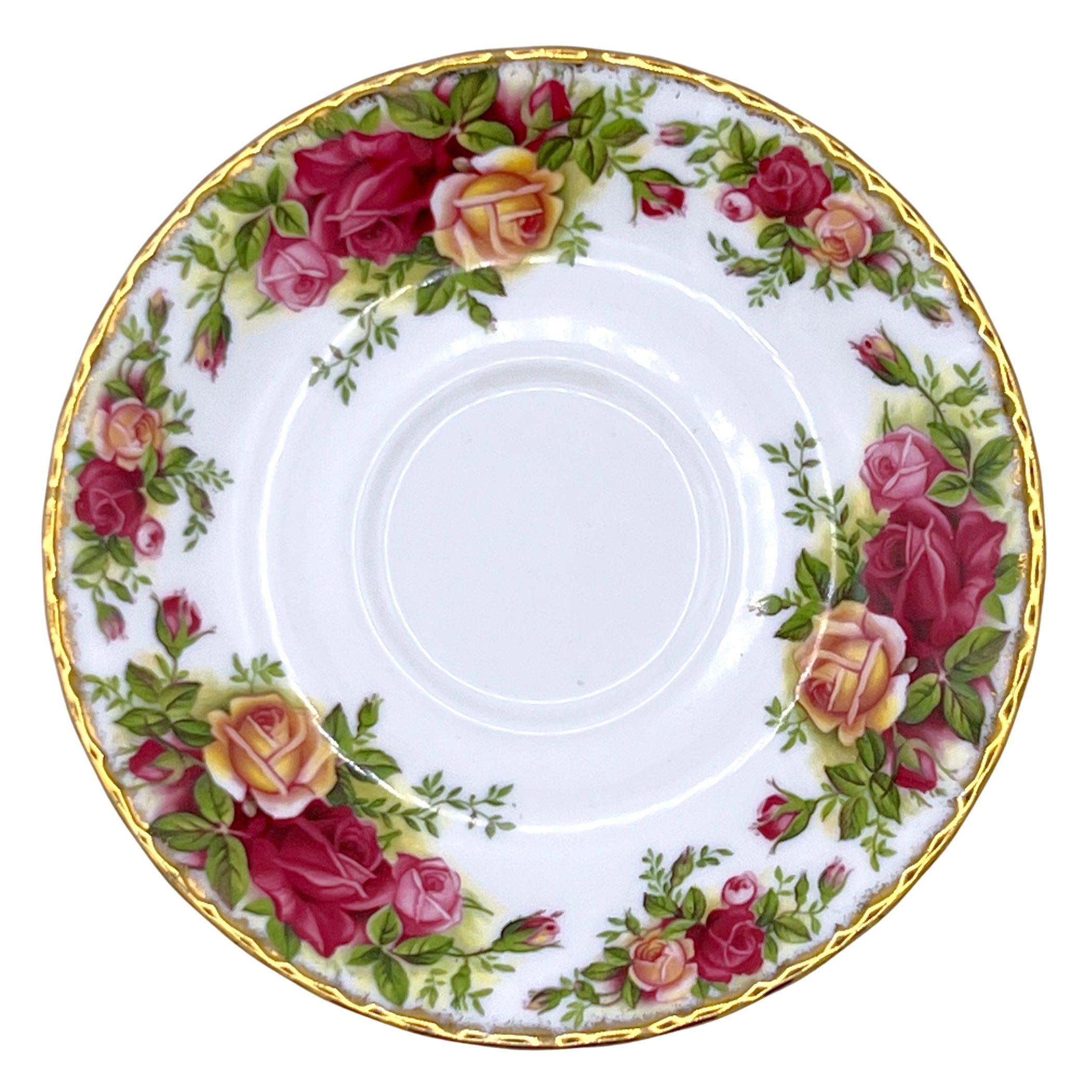 Royal Albert Old Country Roses Broken China Jewelry Necklace