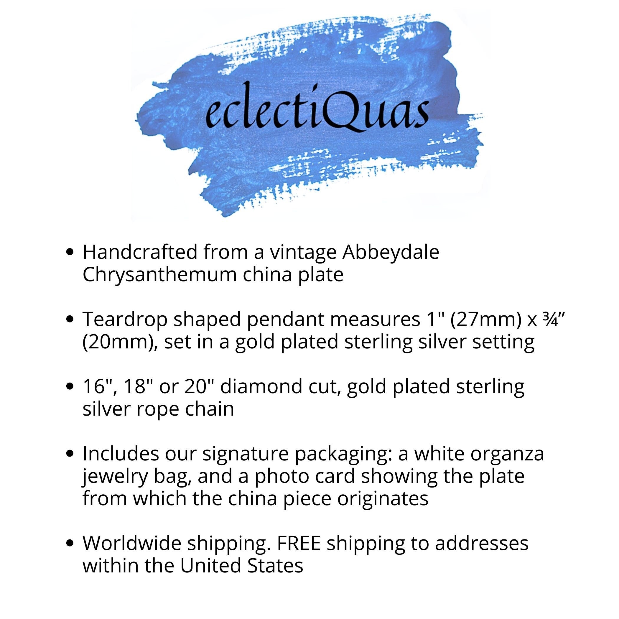 Fine Modern Statement Porcelain Necklace handmade with Upcycled Vintage Imari Porcelain, Bold Artisan Repurposed China Jewelry Gift for Her