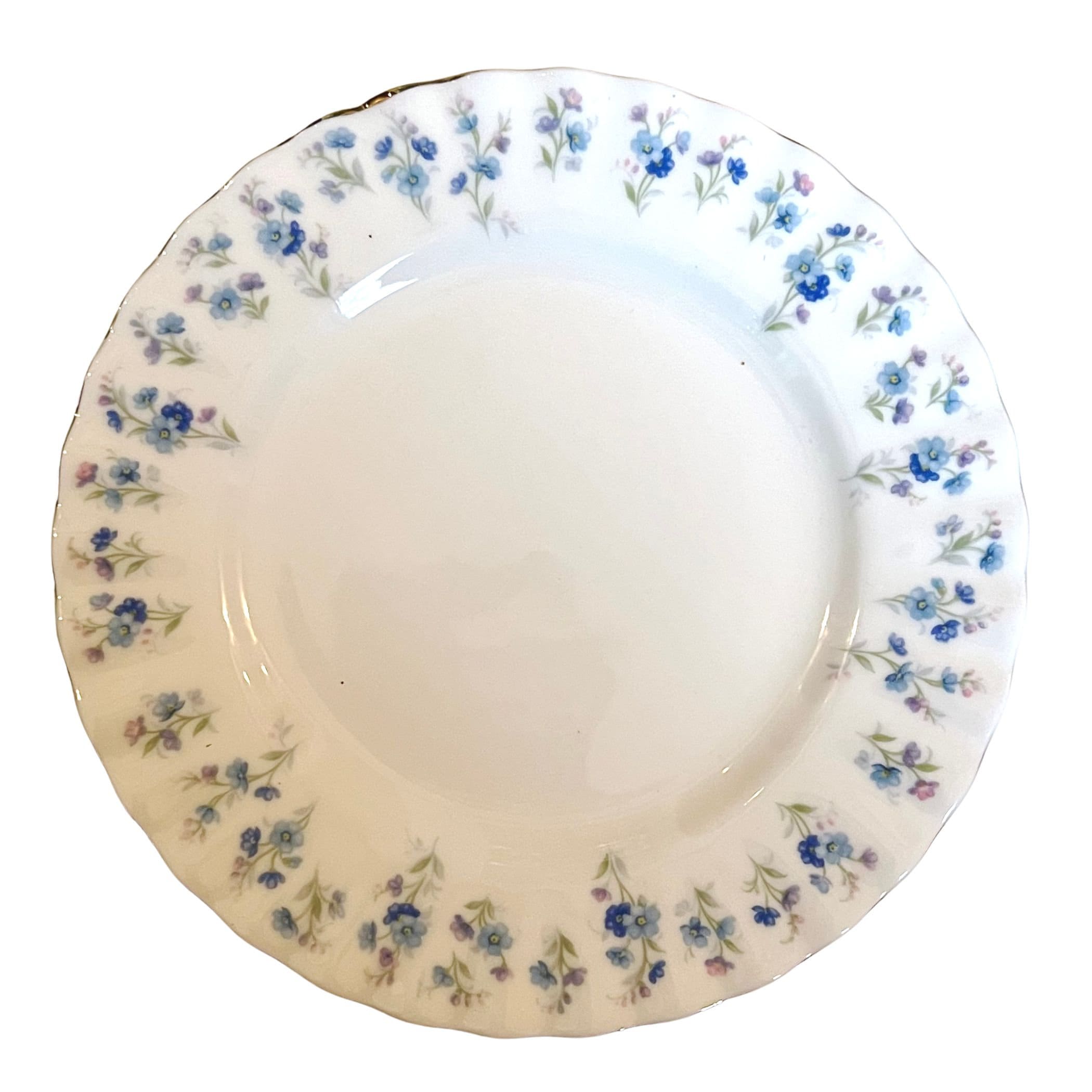 Dainty Forget Me Not Necklace, Vintage Broken China Jewelry, Thoughtful Gift for Her