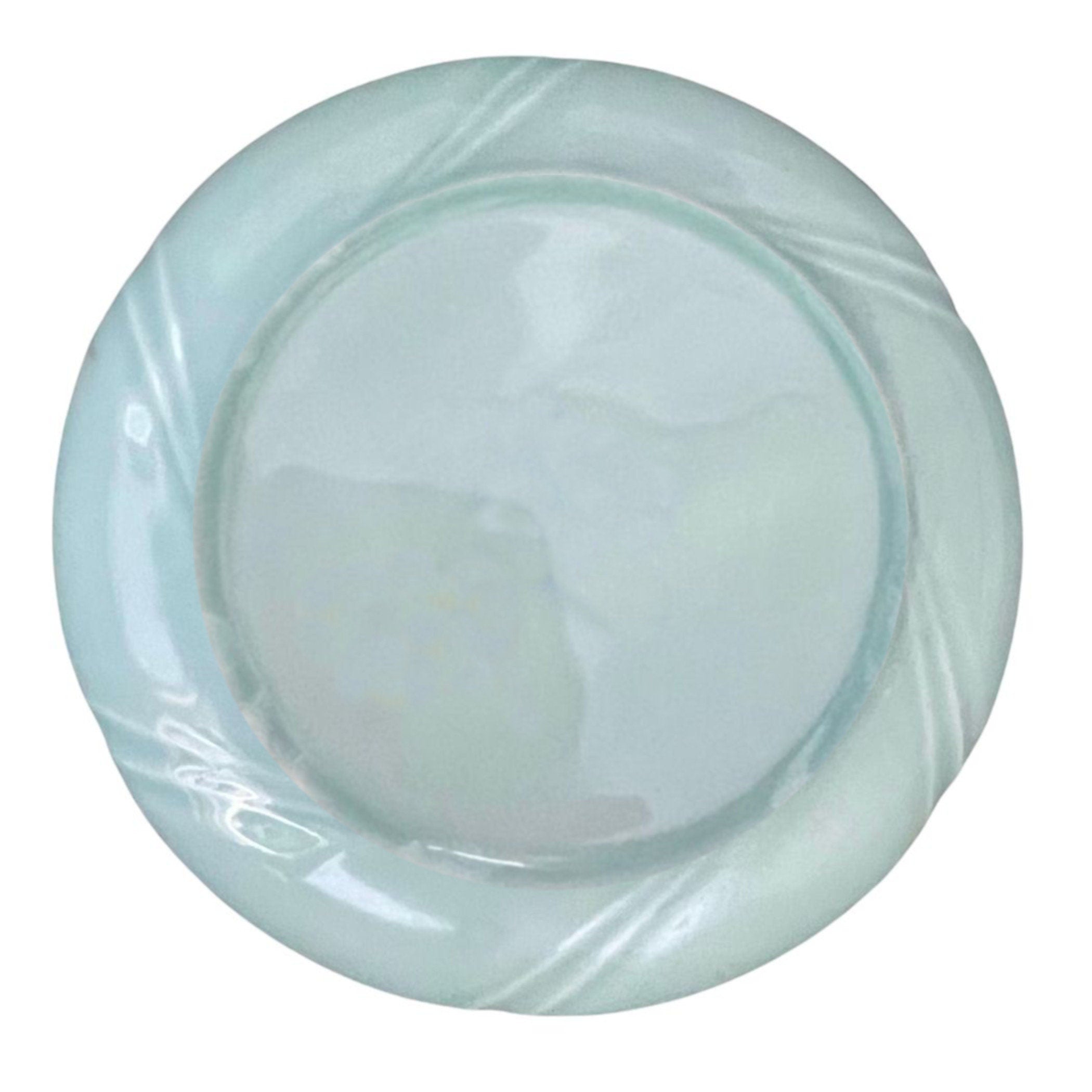 Dainty Celadon Porcelain Earrings handmade with Vintage Japanese Porcelain