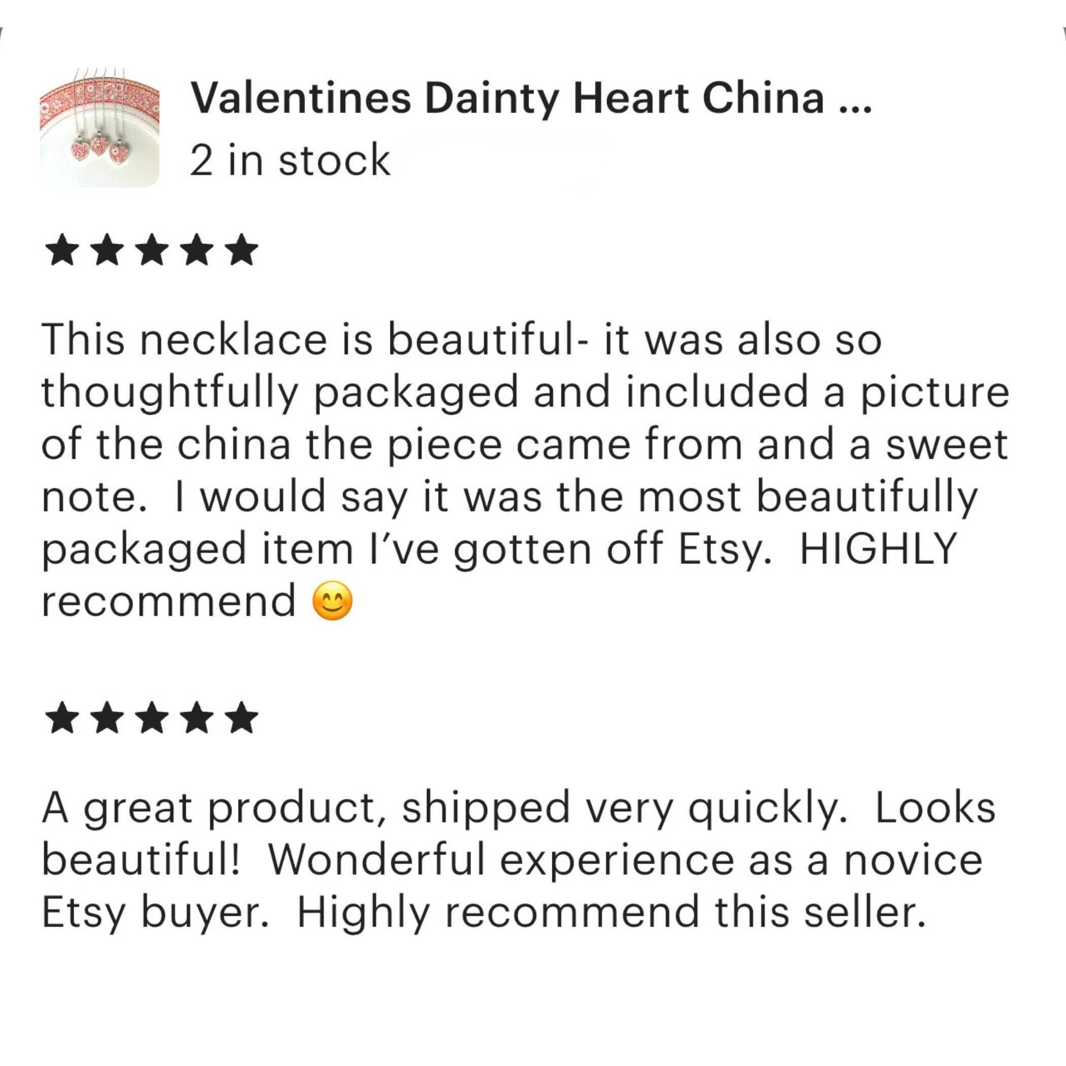 Red Floral Heart Necklace Upcycled from Vintage China