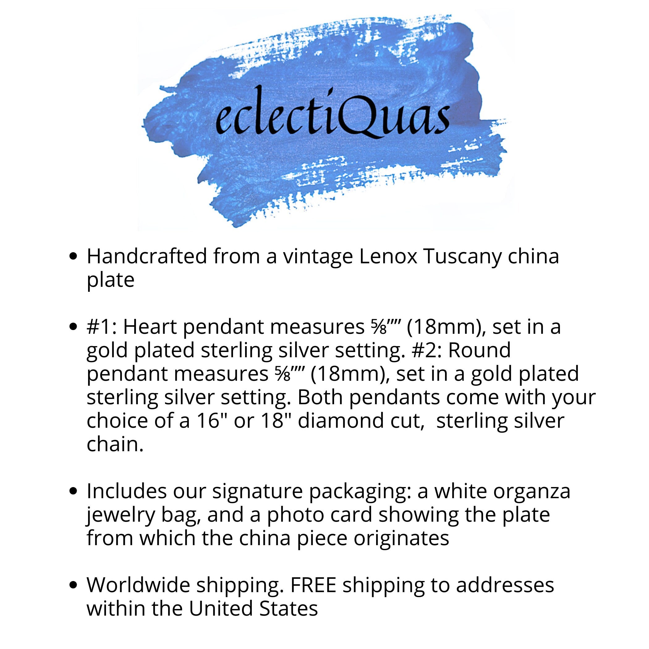 Intricate Gold China Bird and Heart China Necklaces handmade with Vintage Lenox Tuscany China, Dainty Broken China Jewelry Gift for Her