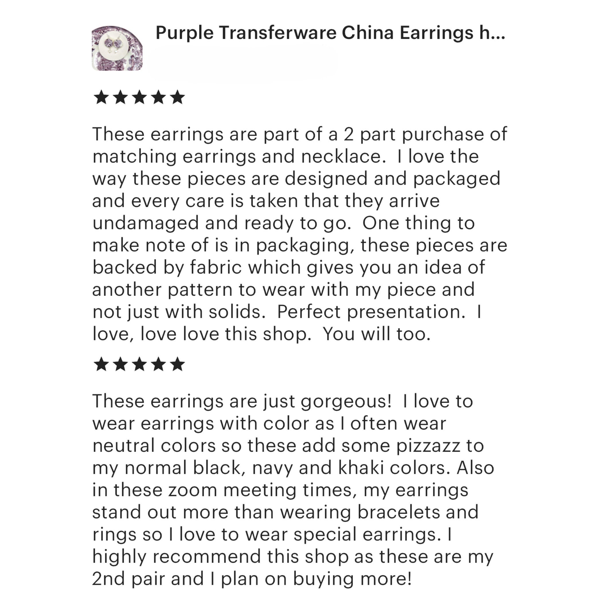 Upcycled China Earrings handmade with Mismatched Rose Purple Transferware China, Vintage Broken China Jewelry Gift for Purple Lovers