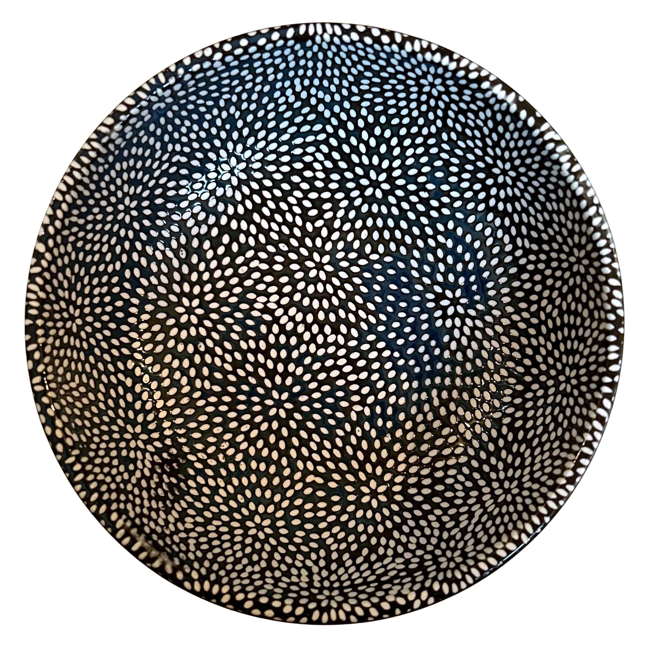 Tiny Black and White Dot Heart China Necklace handmade with Upcycled Porcelain & Sterling Silver, Vintage Broken China Jewelry Gift for Her