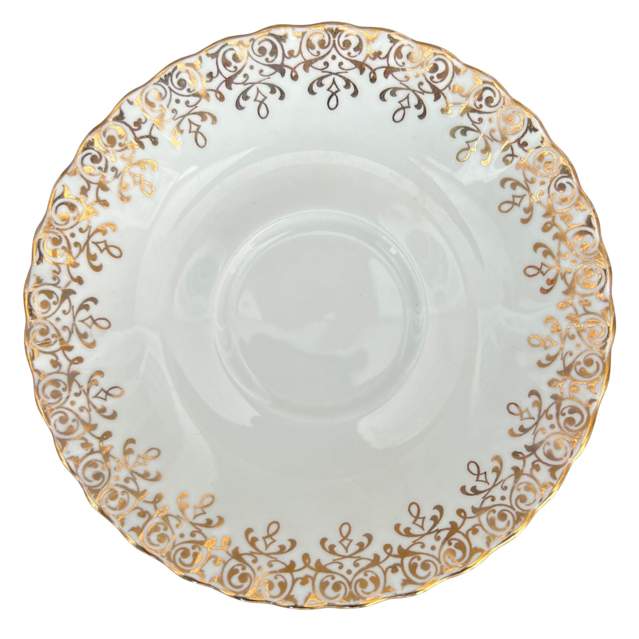 Vintage Royal Albert Gold Heart China Necklace handmade with Upcycled China, Romantic Broken China Jewelry Mothers Day Gift for Mom Wife