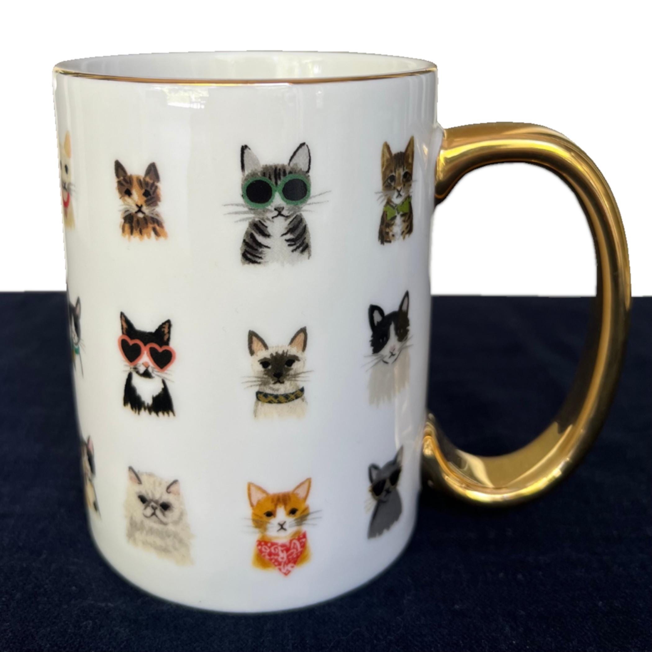 Adorable Cat China Necklaces handmade with Upcycled Porcelain, 18 Cat Portrait Pendant Christmas Gifts for Pet Mom Lovers, New Kitty Parents