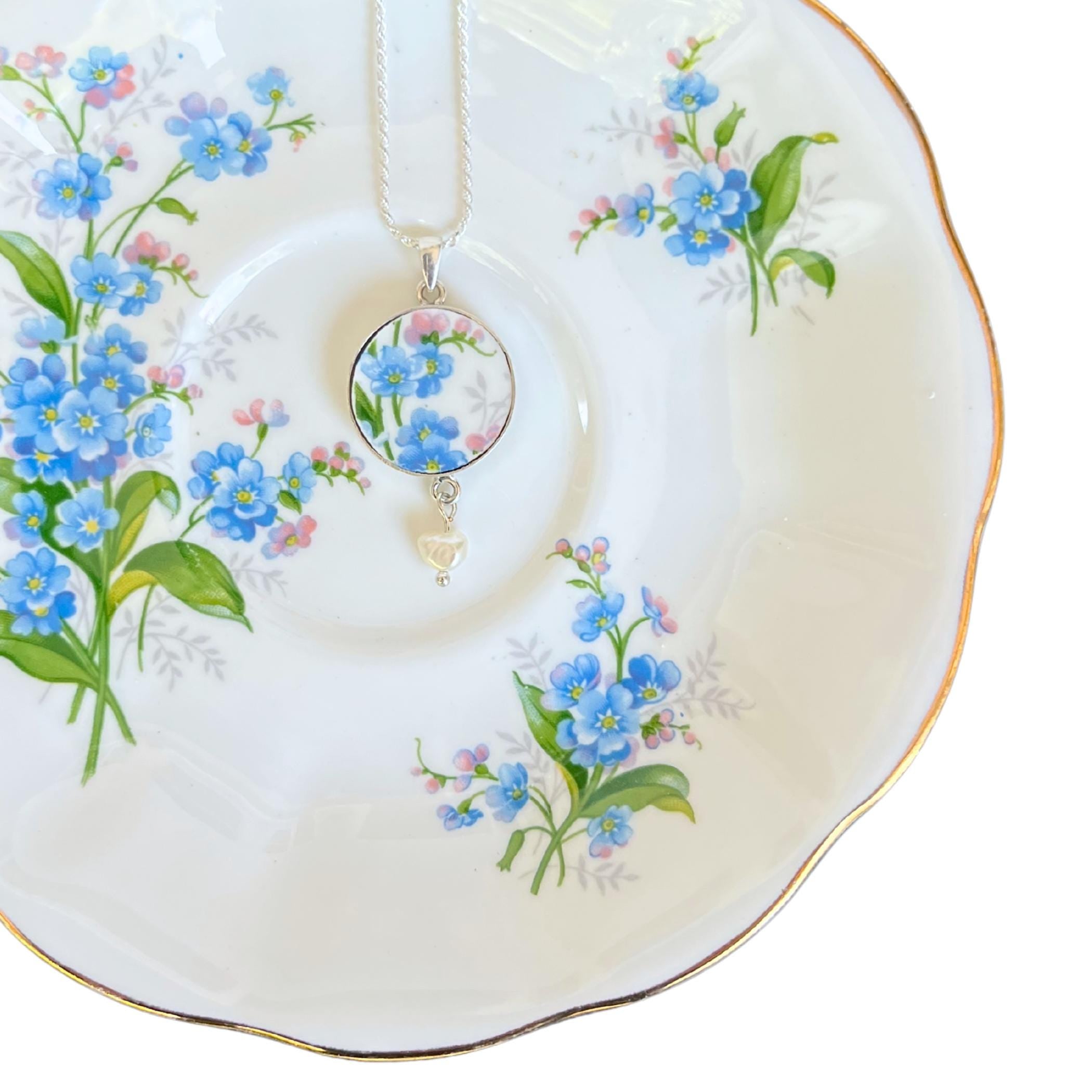 Forget Me Not China Tea Gift Box for Mothers Day, Thinking of You Care Package for Her, Sending a Hug in a Box, Thank You Gift Basket