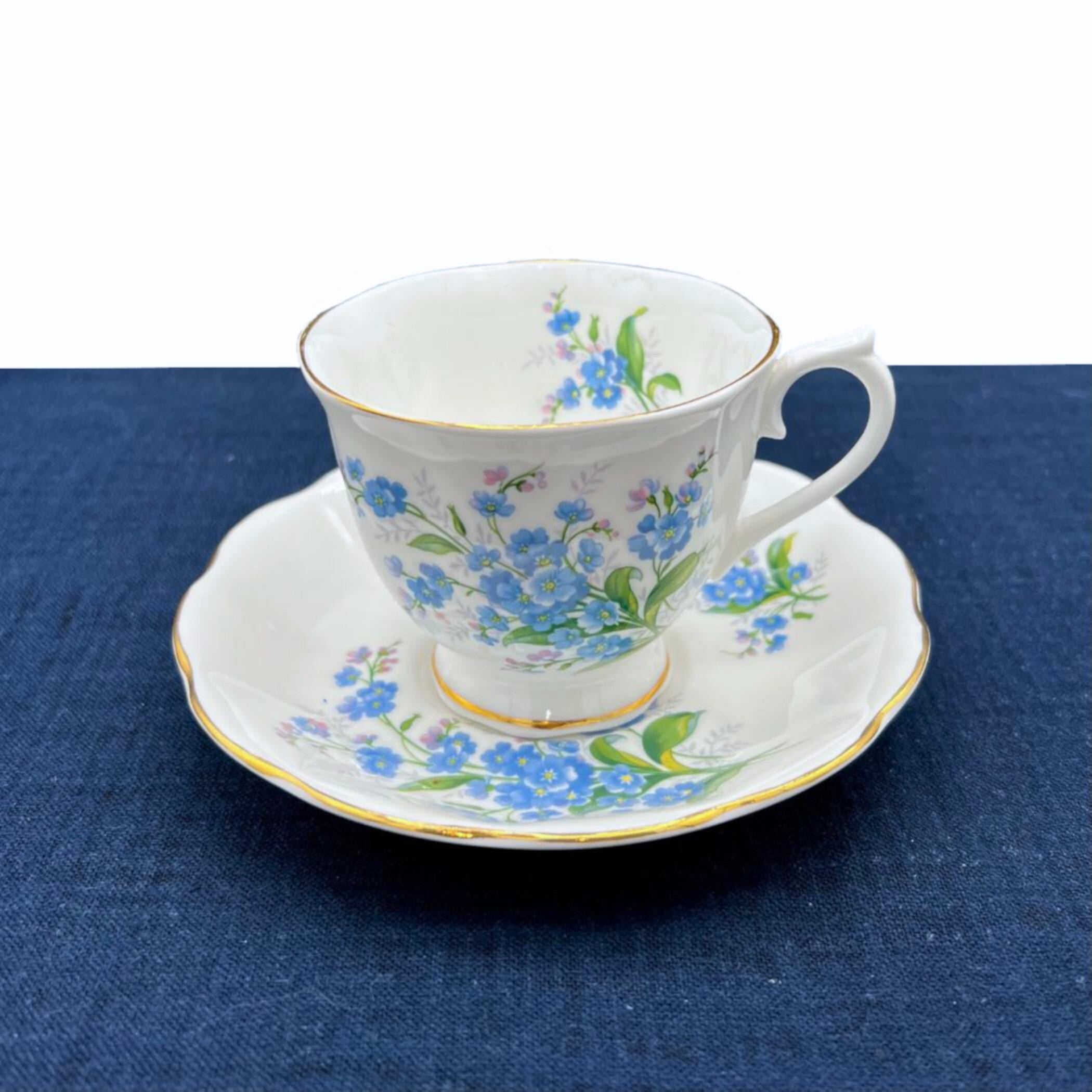 Forget Me Not China Tea Gift Box for Mothers Day, Thinking of You Care Package for Her, Sending a Hug in a Box, Thank You Gift Basket