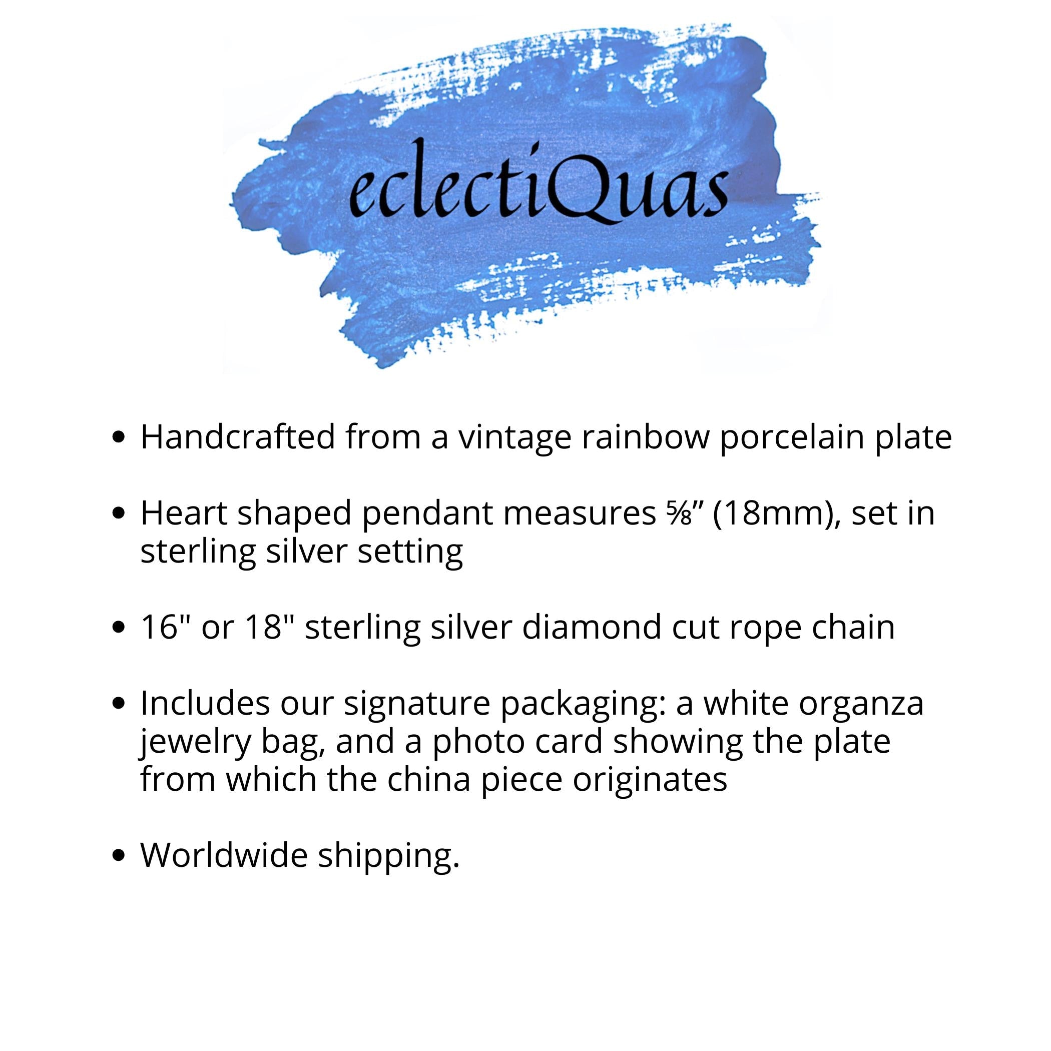 Dainty Rainbow Heart Lesbian Necklace Gift for Girlfriend, Discreet LGBTQ Ally Queer Subtle Gay Pride Jewelry handmade from Upcycled China