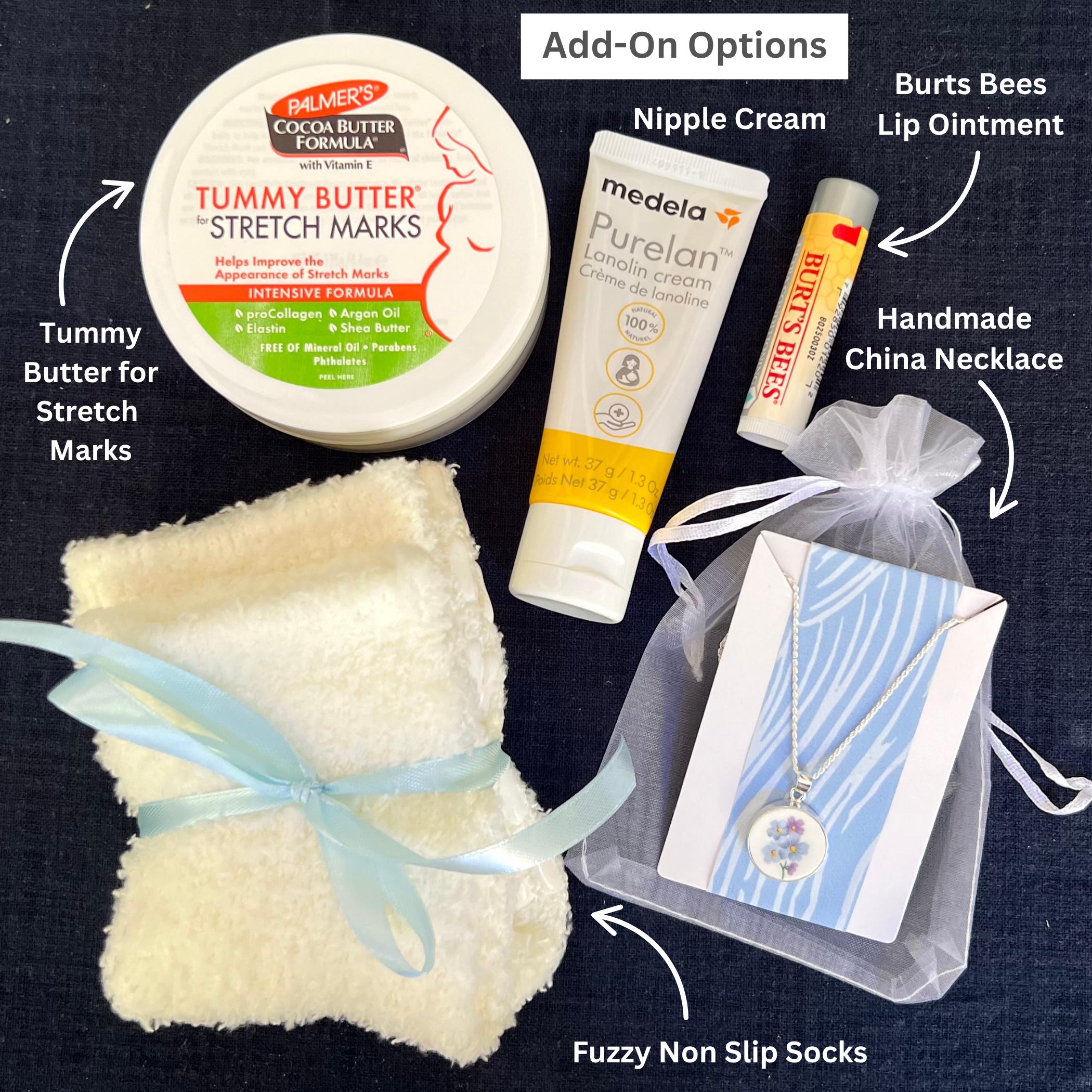 New Mom Gift Basket, Postpartum Care Package for Her, Pregnancy Gift Box, Self Care Push Present for Expecting Mother, Soon To Be Mom Gifts