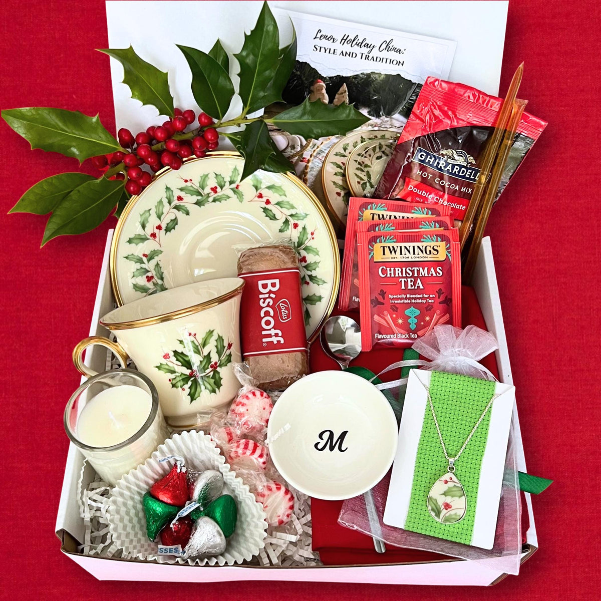 Christmas Care Package, Personalized Holiday Hygge Gift Box Ideas for Women, Sending a Hug in a Box, Long Distance Thank You Gift Basket