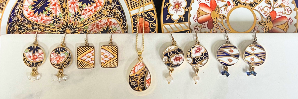 Upcycled Royal Crown Derby Jewelry: A Heritage Reimagined