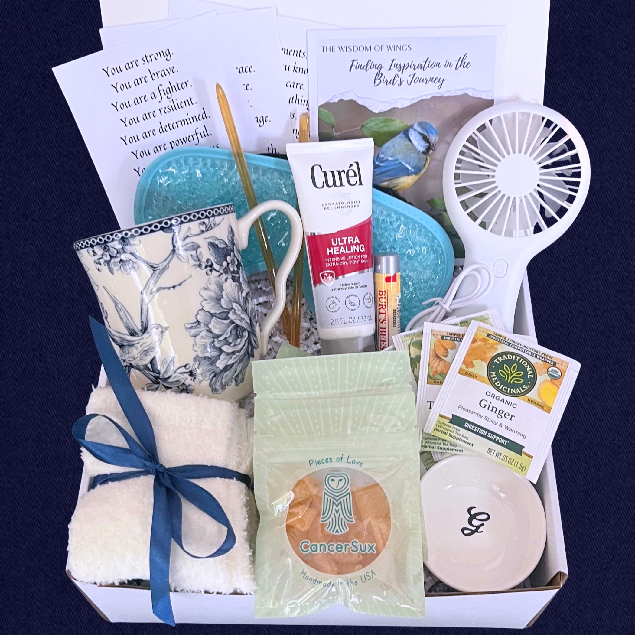 Chemo Care Package for Her, Thinking of You Cancer Gift Box, Sending a Hug in a Box, Thoughtful Cozy Get Well Soon Gift Basket for Women