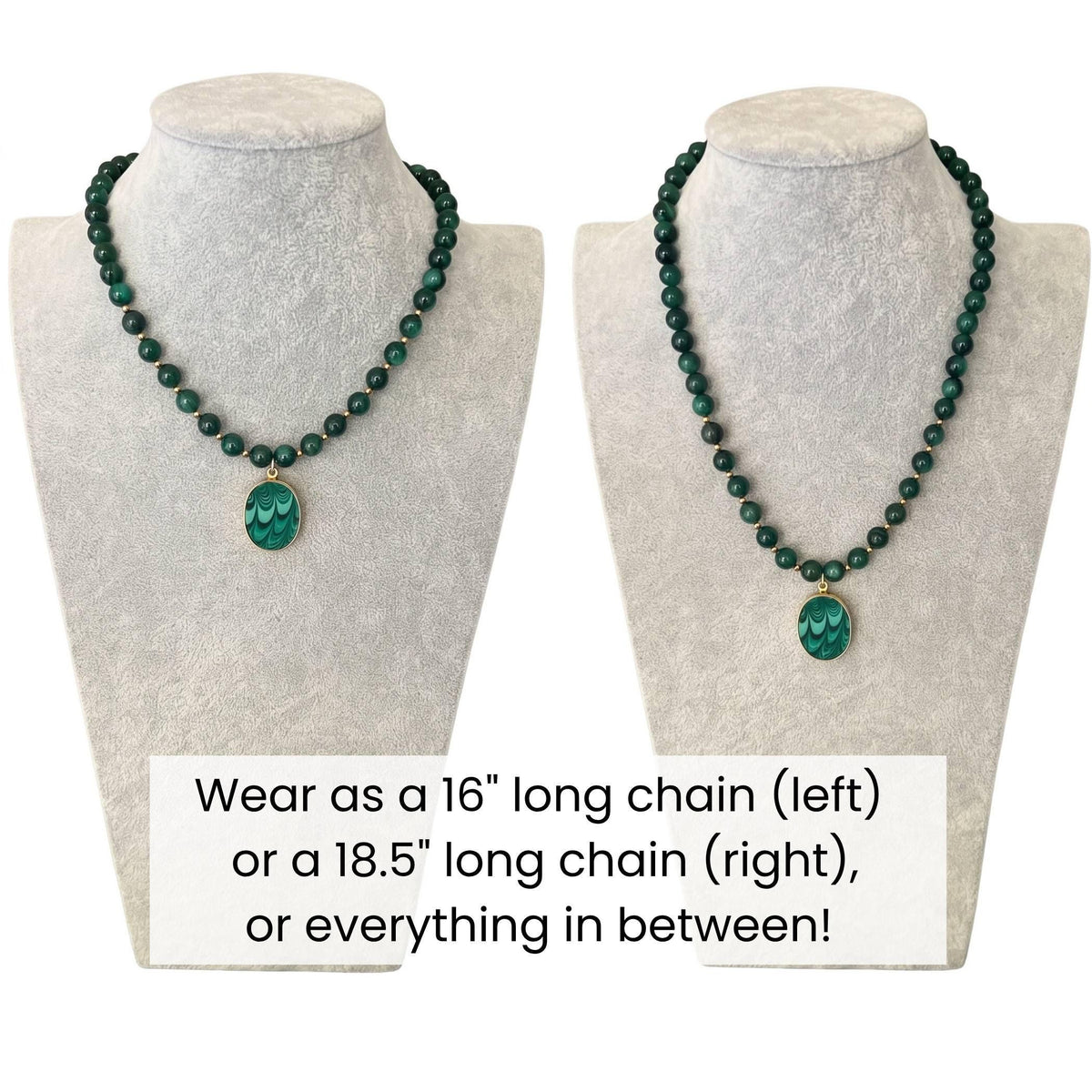 Emerald Green Beaded Necklace with Upcycled Porcelain Pendant & Oval Statement China Ring, Artisan Vintage China Jewelry Set Gift for Women