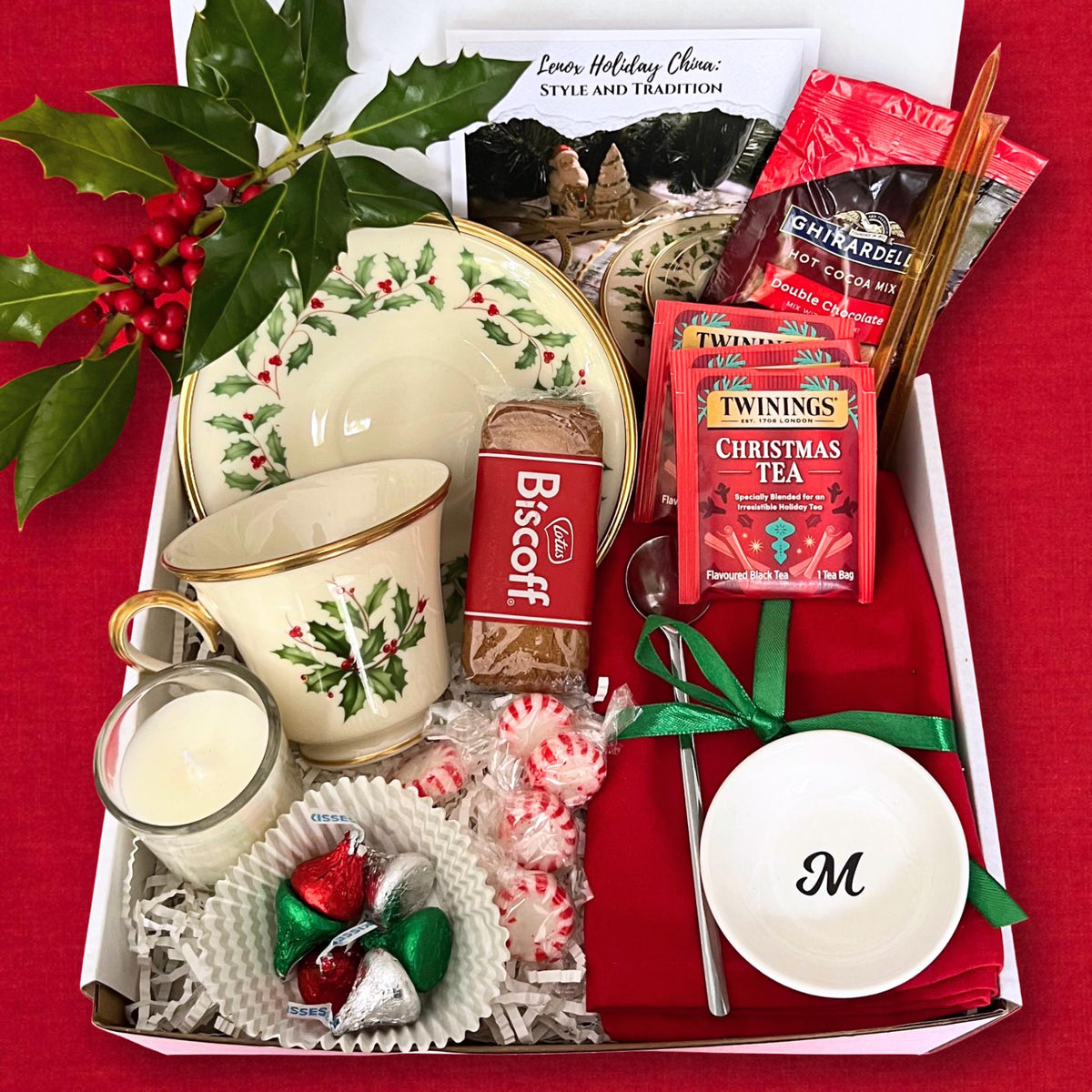 Christmas Care Package, Personalized Holiday Hygge Gift Box Ideas for Women, Sending a Hug in a Box, Long Distance Thank You Gift Basket