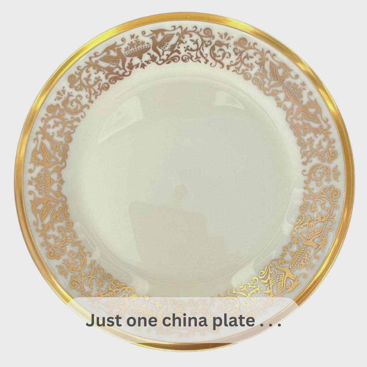 Vintage Lenox China Jewelry handmade with Gold Sterling Silver, Ornate Gold Floral Aesthetic Heirloom China Necklace, 20th Anniversary Gift